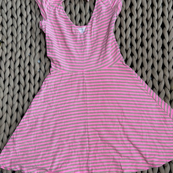 American Eagle Outfitters Pink Striped Mini Dress - Picture 1 of 3